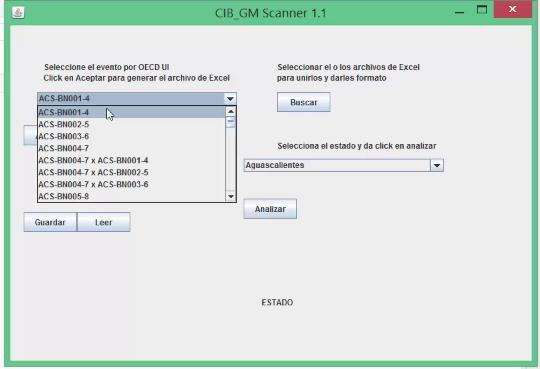 Se hizo una actualización del programa CIB_GM Scanner 1.
