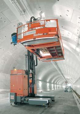 Este es el primer sistema automatizado para la colocación de paneles corta fuego en túneles.