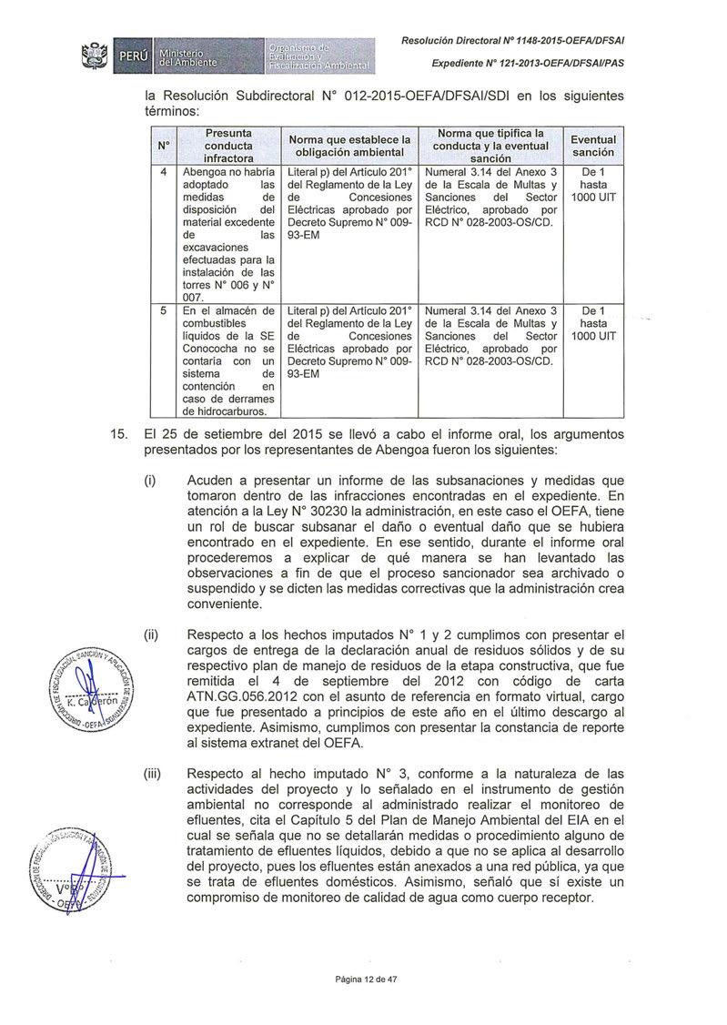 Expediente Nº 121-2013-0EFAIDFSA//PAS la Resolución Subdirectora!