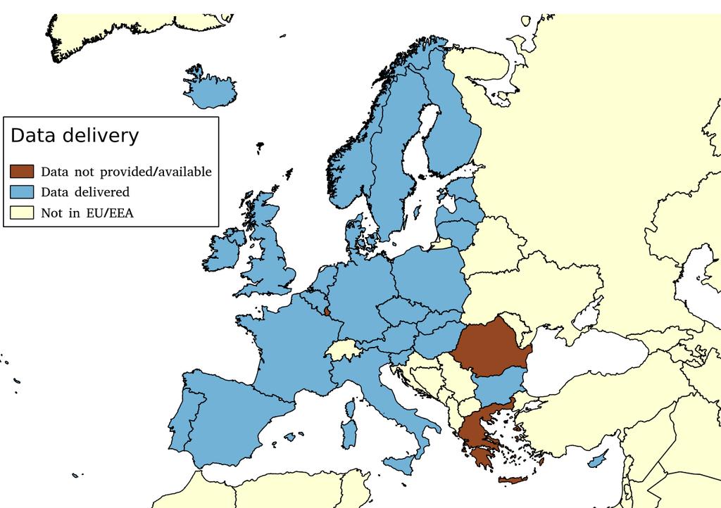 ESVAC 2009-2013 2009 8 EU/EEA países que tenían en marcha sistema de vigilancia. Datos históricos de 2005-2009.