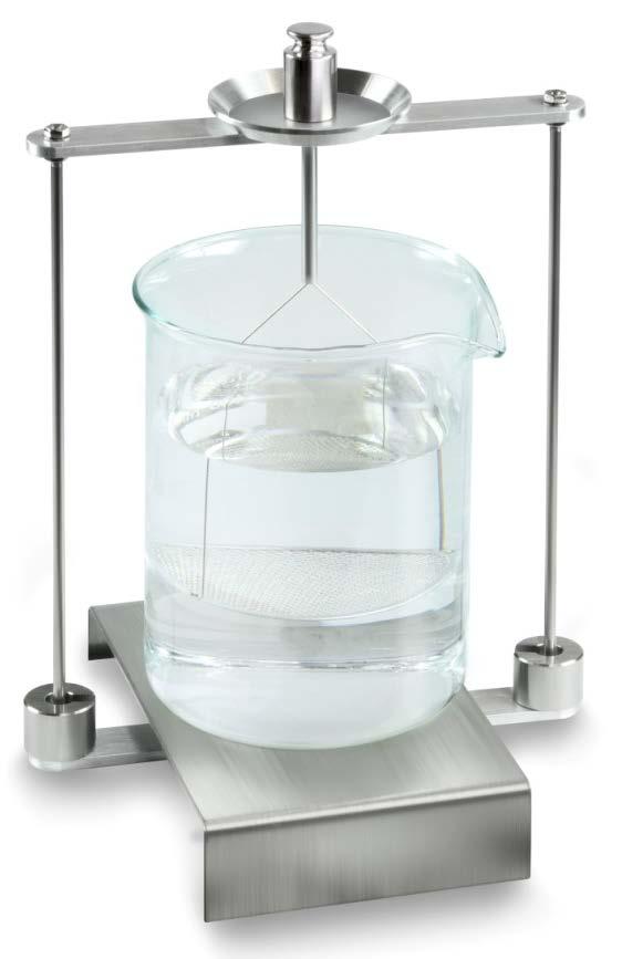 6.1.2 Determinación de la densidad del líquido analizado 1. Verter el líquido analizado en el vaso de precipitado.