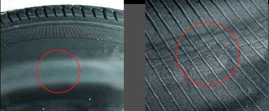 Las roturas ocurren cuando algún objeto punzante entra en contacto con el neumático mientras que el mal uso o uso negligente ocurre cuando el neumático está muy poco inflado o existe un espacio