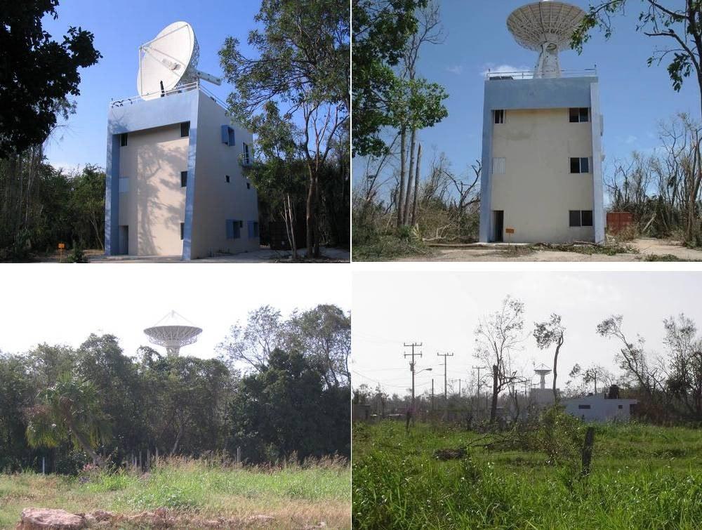 Estación de recepción satelital en Chetumal