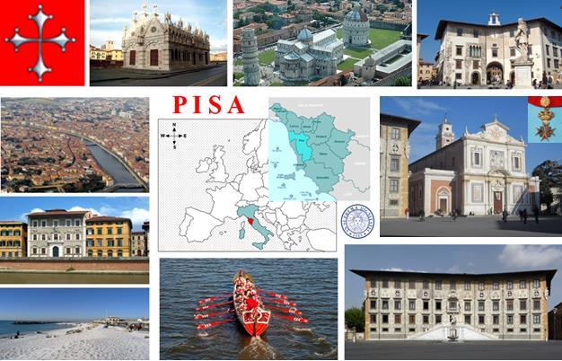 La ciudad de Pisa La ciudad de Pisa, donde nuestra Universidad tiene sus raíces, es sin duda un entorno ideal para los estudiantes y los investigadores en cuanto a la calidad de vida, de estudios y