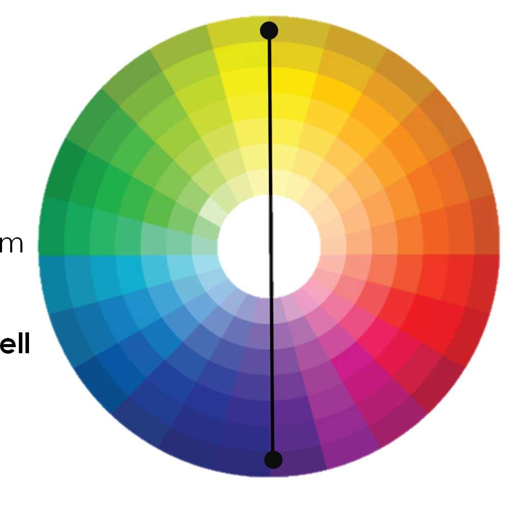 U.5 LA LLUM I EL COLOR 4. La temperatura del color: Fa referència a valors psicològics dels colors relacionats amb la seva fredor o calidesa.