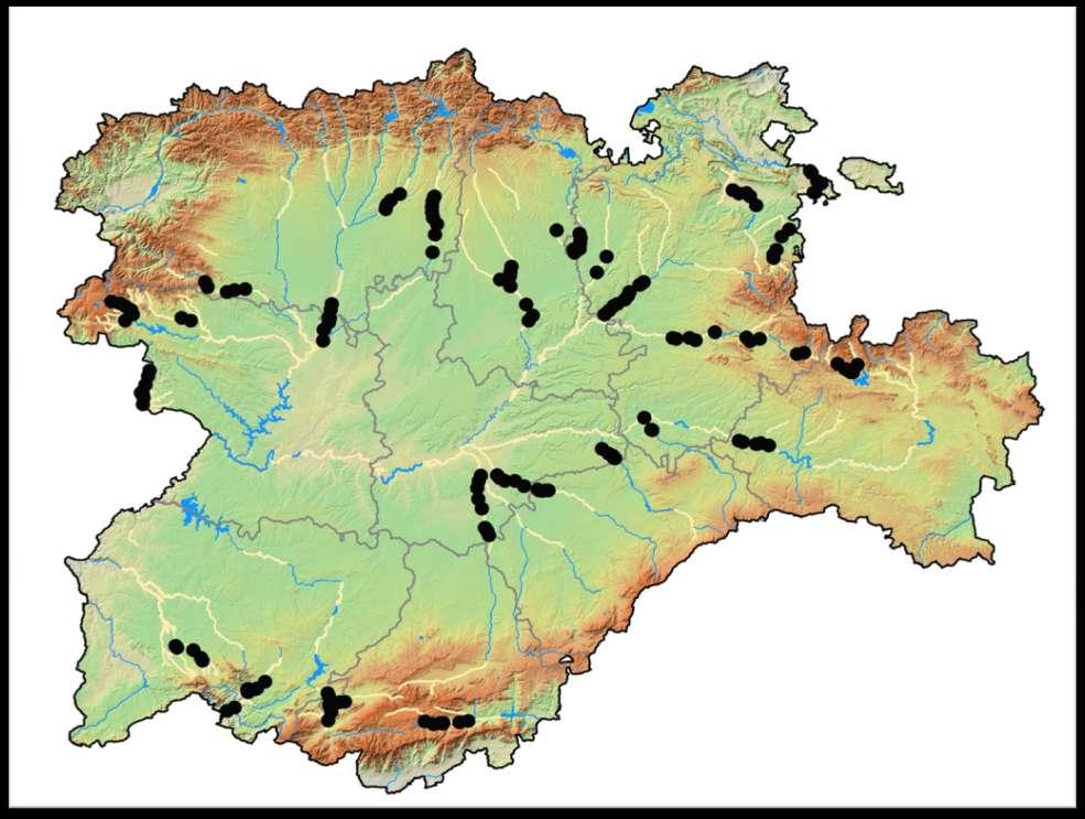 31 ríos muestreados: Duero (25); Ebro