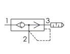 Válvulas reguladoras de caudal y bloqueo --Incluye selector de circuito simple con función lógica O.