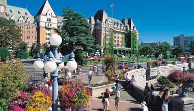 Vancouver (Coumbia Británica) Estancia sóo hote para pasajeros individuaes (Precios váidos de 1 de Mayo a 31 de Octubre) La tercera ciudad más grande de país, después de Toronto y Montrea, y e