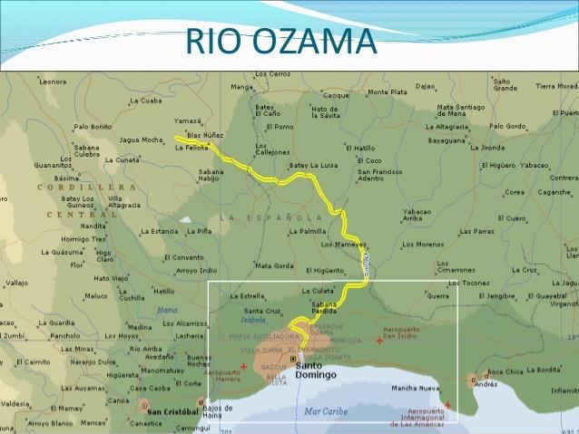 ESTUARIO RIO OZAMA El Ozama es un río que nace en la Loma Siete Cabezas, en la Sierra de Yamasá, República Dominicana.
