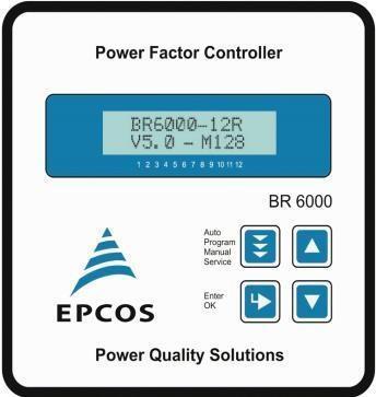 Controlador BR6000 Versiones de 6 y 12 etapas Control inteligente Analizador de parámetros de red Analizador de