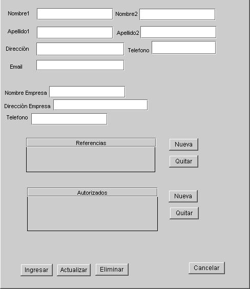 2.2.5.1 Pantalla Crear Contratos: (P) En esta pantalla se podrá crear o modificar una afiliación. El sistema debe recibir la información de los nombres, apellidos, dirección, teléfono, e-mail.