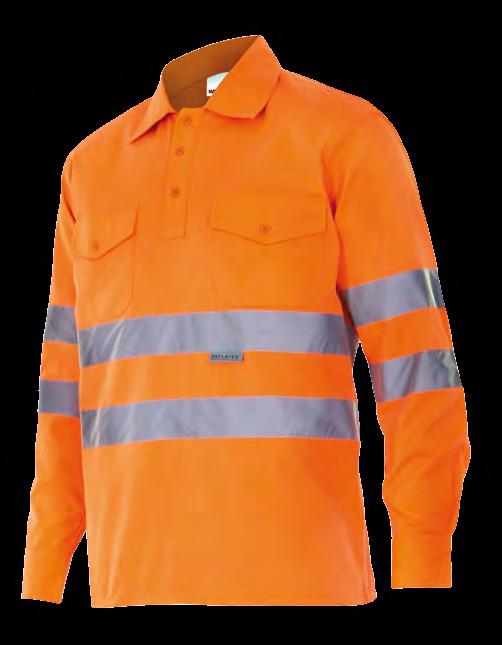 L / XL / XL / 3XL 0-Naranja / Camisola bicolor de alta visibilidad