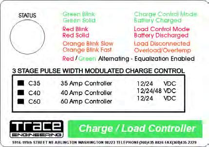 2.0 CARACTERÍSTICAS LED indicador de estado Un LED multicolor indica el estado de funcionamiento del regulador.