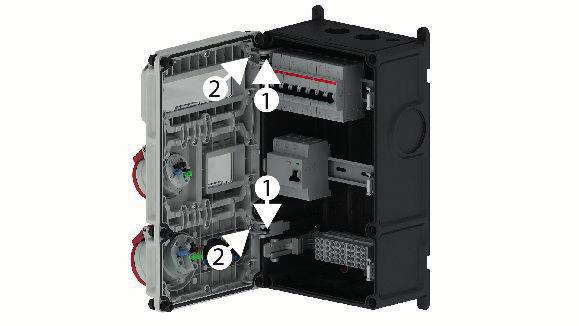 6 Montaje y funcionamiento El VARIABOX puede utilizarse como combinación para el montaje en pared o distribuidor portátil.