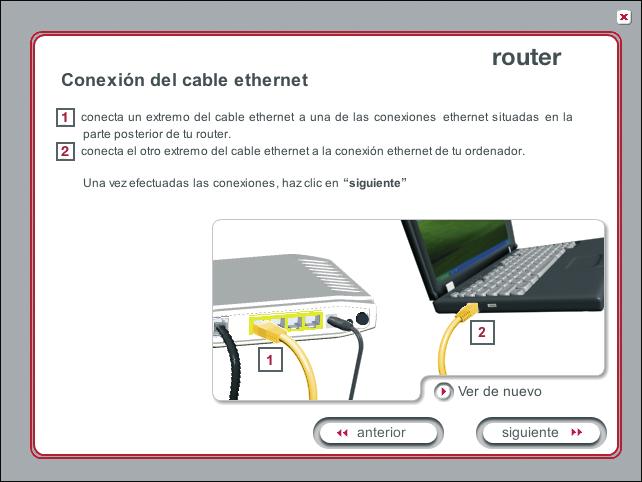 2. Si es la primera vez que instalas el router elige Instalación del router por primera vez y pulsa en siguiente para continuar. 3.