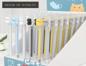Bolígrafos con tapa gatos de