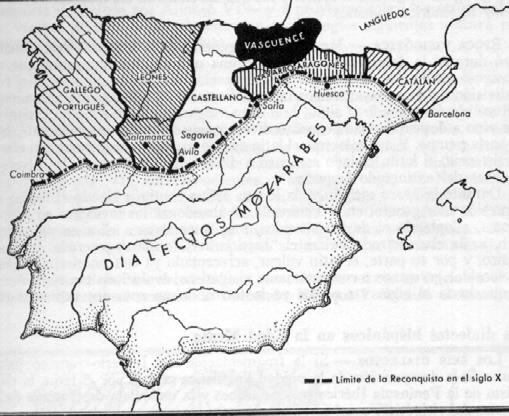 Panorama lingüístico en la Alta Edad Media (Siglos V - XII) En la época romana, España había gozado de una unidad de lengua que no se rompió por la llegada de los visigodos.