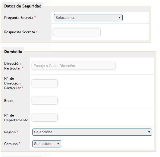 El Participante puede actualizar todos los campos obligatorios en el formulario, una vez ingresados y la información de