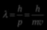 c m c = p λ = c ν = h p 6/3/18 ESTRUCTURA ATÓMICA 12 Hipótesis de De Broglie λ = h p =