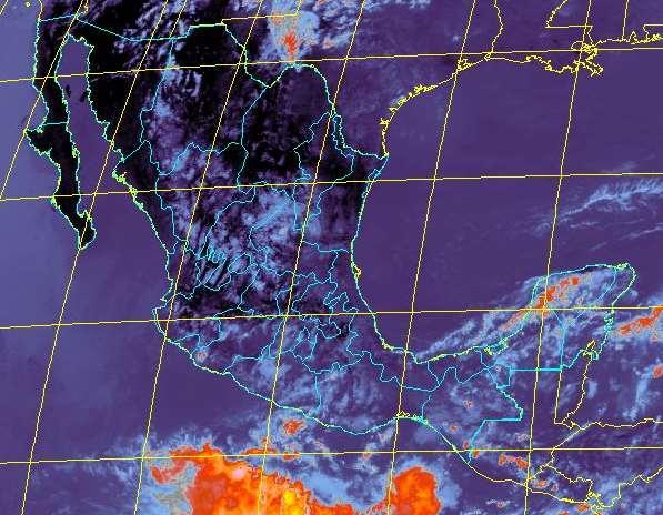 Nota 1: Una perturbación tropical con baja probabilidad de desarrollo ciclónico (20%) a cinco días, se ubica en el Golfo de Tehuantepec, está asociada al desarrollo de un sistema de baja presión que