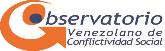 Conflictividad social en Venezuela en el primer semestre de 2014 Protestas aumentan 278% en primer semestre 2014 72% de las protestas en rechazo