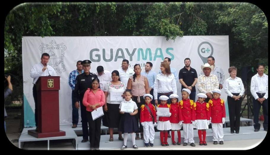 Autoridades Tradicionales de la Etnia Yaqui en el 1er Informe de Gobierno Lunes 19 de septiembre: Se acompañó al alcalde Lorenzo de Cima