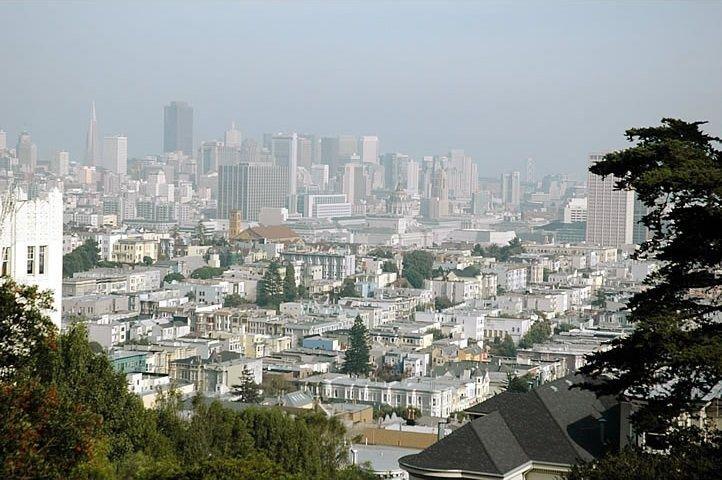 La ciudad de San Francisco, con el Central Business District y su
