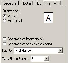 Mostrar separadores horizontales y/o verticales. El tipo y tamaño de fuente. 6.- Exportando el resultado a Excel.