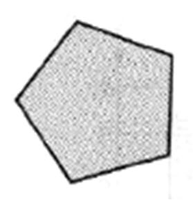 Considere la siguiente figura, referente a dos polígonos que presentan simetría axial con respecto a la recta "h", para responder los ítems 13 y 14: 16) Considere la siguiente representación
