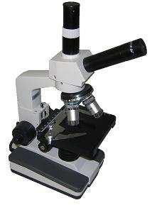 Microscopio monocular "Arcano" XSZ 100 MM con tubo 90º para cámara fotográfica y/o filmación. Cabeza monocular con inclinación a 45º. Ocular 10x WF. Objetivos acromáticos 4x/N.A 0,10, 10x/N.