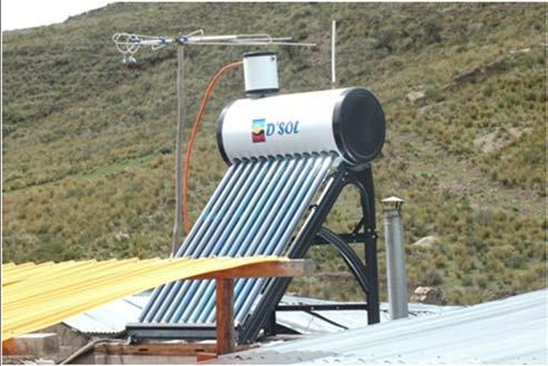 pre-piloto Calentadores solares para uso