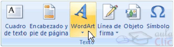 Una vez hemos aplicado WordArt a un texto, dejamos de tener texto y pasamos a tener un gráfico, esto quiere decir que, por ejemplo, el