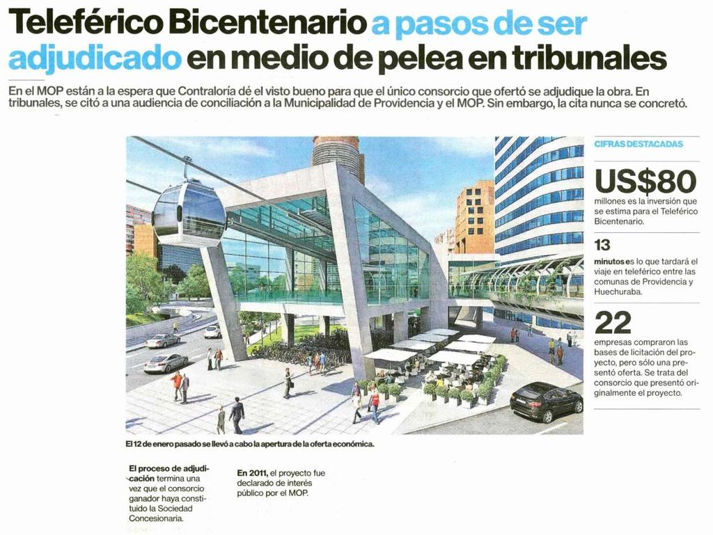 Diario Pulso 14 3 Teleférico Bicentenario a pasos de ser