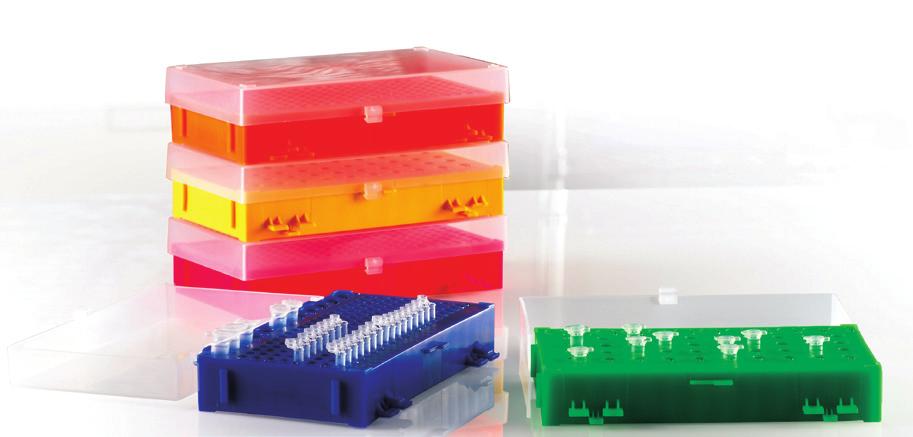 e-mail: info@labolan.es www.labolan.es Gradilla PCR para tubos 0,2ml y 0,5ml PCR Gradilla en polipropileno para PCR. Autoclavable y apta para ultracongeladores.