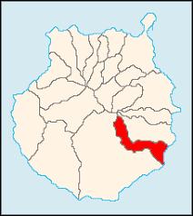 Tirajana, en la zona conocida como Salinas de Tenefé, junto al Parque Marítimo El Saladar, lugar de investigación marina y con
