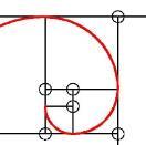 Si tomamos como centro uno de los vértices de cada cuadrado que se ha