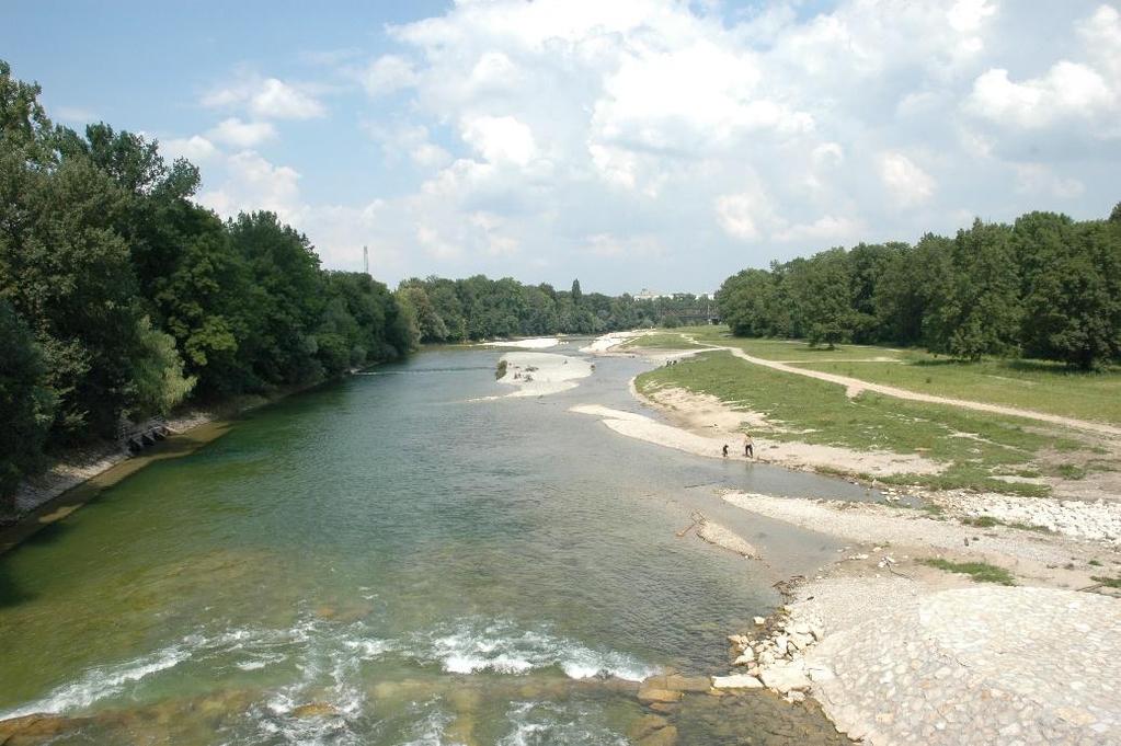 Vista sobre el río Isar