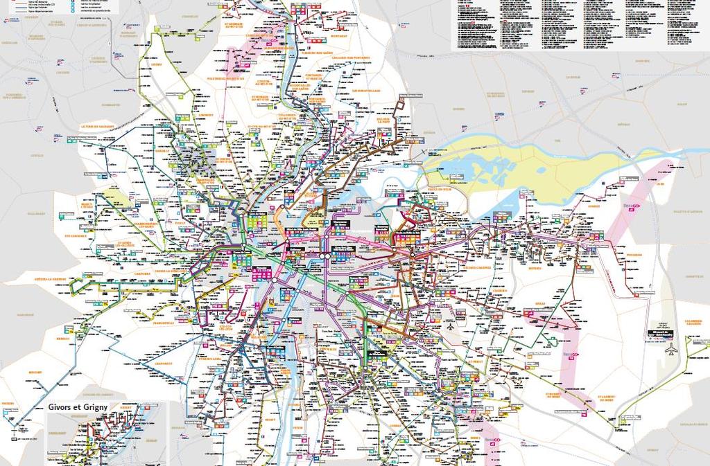 9 Ciutats amb enorme multimodalitat: Lió Metro Metro cremallera Tramvia Tramvia semidirecte