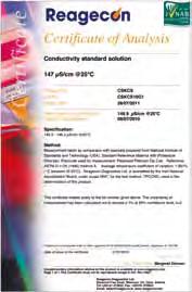 estándar de conductividad 100 µs/cm a 25ºC (certificada, caducidad 12 meses, 1x500 ml) 175 R-cskc1000 Disolución estándar de conductividad 1.