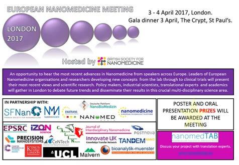 European Nanomedicine Meeting 2017 Londres, 3-4