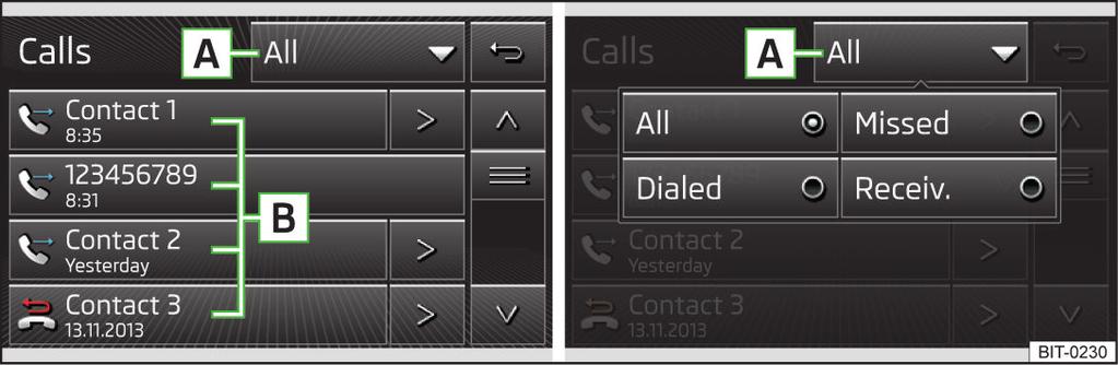 Actualizar lista En cada conexión adicional del teléfono con el equipo se realiza solamente una actualización de la lista de los contactos de teléfono.