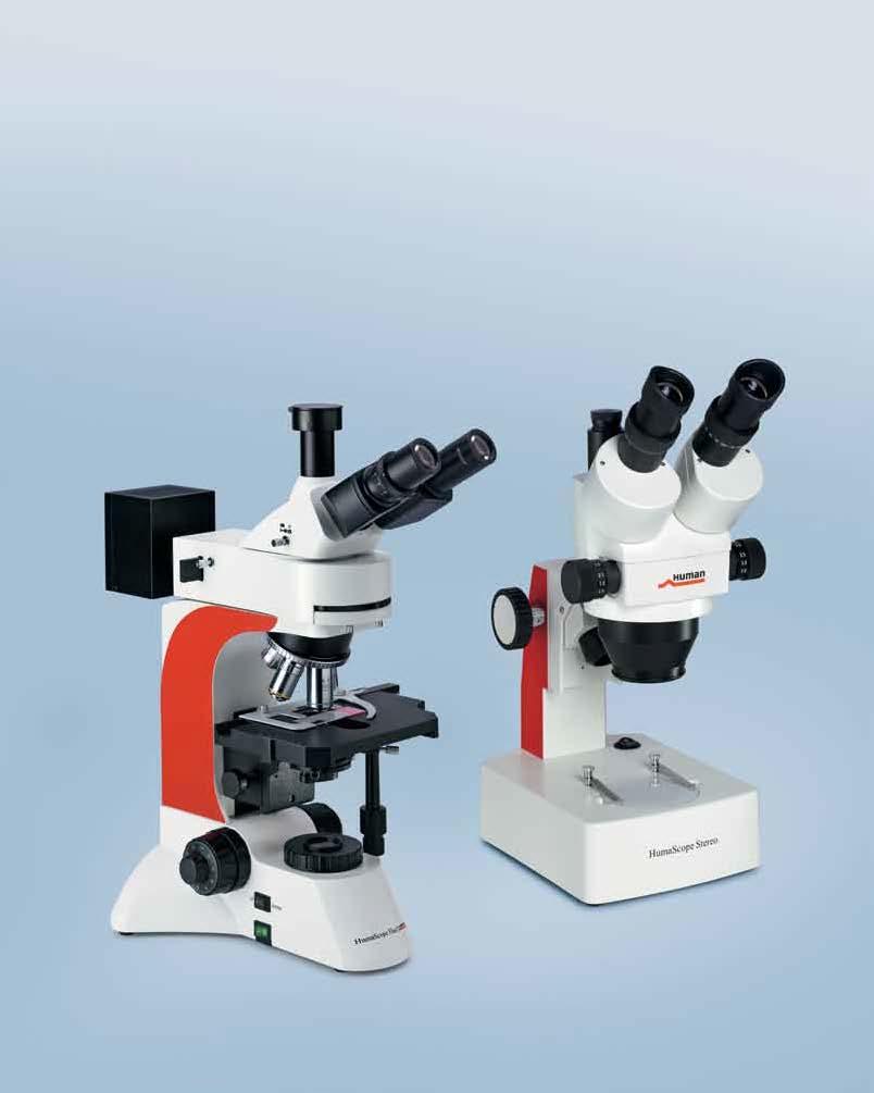 Línea HumaScope Microscopios binoculares de laboratorio para uso general en laboratorios y consultorios médicos > Gama ampliada