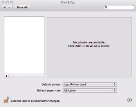 equipo Mac, abra la ventana Preferencias del sistema y haga doble clic en Impresión y fax.