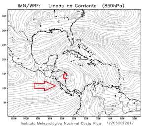 La trayectoria del ciclón fue siempre hacia norte desde su génesis, como sistema de baja presión.