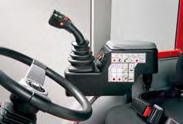 Es compatible con los mandos de serie del elevador de esfuerzo controlado. El operador controla todas las funciones hidráulicas, incluida la velocidad de levante.