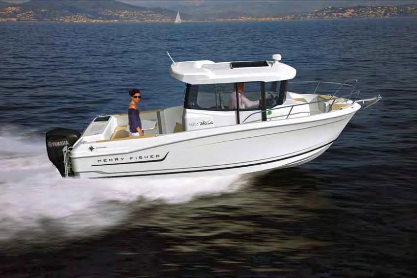 NEW 2014 695 On the heels of the success of the Merry Fisher 755 Marlin and 855 Marlin, Jeanneau is offering an innovative new model in a trailorable size.