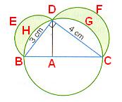 Unidad nº 6 Figuras planas 1 π AC n BC h π 7 60º 7 6,06 4, 45 cm, luego el área de una luneta es: Área de la luneta CEBD área del semicírculo ABD área del segmento CBE 19,4 cm 4,45 cm 14,79 cm.