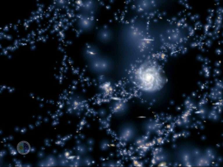 DISPOSICIÓN DE LAS GALAXIAS EN EL UNIVERSO Los 100.000 millones de galaxias del cosmos tienen a reunirse en cúmulos, y éstos se disponen en filamentos.