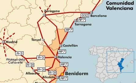 How to get there? #Fesp16 http://www.alicanteturismo.com/transporte-publico-alicante/ En Tren Alicante, a 40 kilómetros de Benidorm, cuenta con la Estación de Renfe.