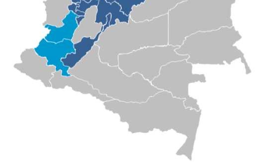 Boyacá Permanente Especial Uniempresarial (ZFU) Huila Región Caribe Región Andina Región Pacífico